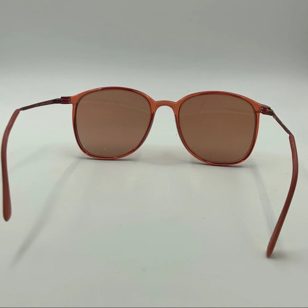 Vintage Morcolin Red Oval Sunglasses Frames